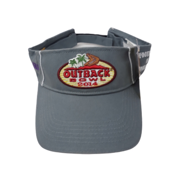 Nat SunNWT Outback Bowl 2014 Iowa vs LSU visor cap - Picture 9 of 12